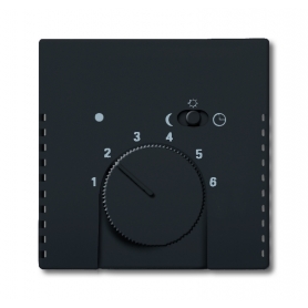 Busch-Jäger központi lemez, szobahőmérséklet-vezérlő fekete matt 1710-0-3909