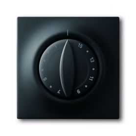 Busch-Jäger centrálny disk, s rotačnou rukoväťou, s odtlačkom čierny matt 1753-0-0149