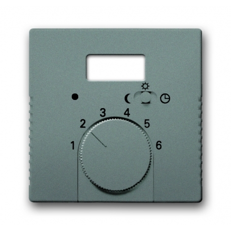 Busch-Jäger központi lemez, szobahőmérséklet-szabályozó szürkemetallic 1710-0-3850