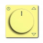Disque central Busch-Jäger, avec bouton rotatif, jaune 6430-0-0361