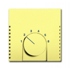 Busch-Jäger központi lemez, szobahőmérséklet-szabályozó sárga 1710-0-3827