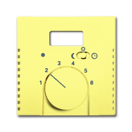 Busch-Jäger központi lemez, szobahőmérséklet-szabályozó sárga 1710-0-3830