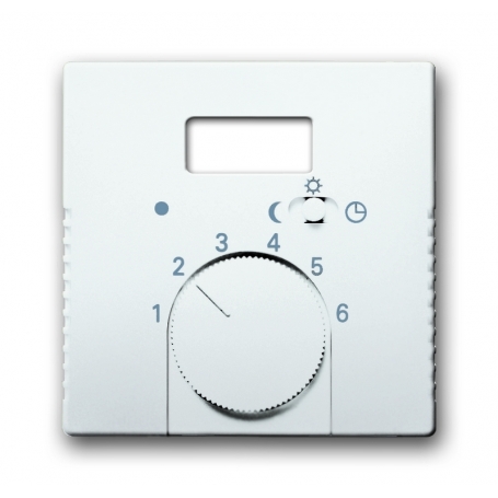 Busch-Jäger központi lemez, szobahőmérséklet-vezérlő stúdió fehér 1710-0-3725