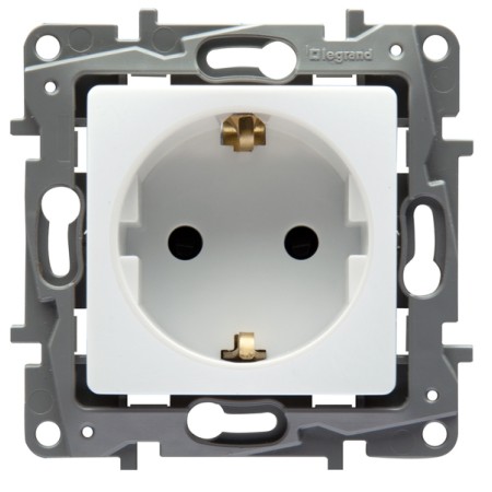 Legrand 664531 Πρίζα Niloe Schuko με προστασία για παιδιά, λευκό