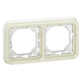 Legrand 069694 FR ABDECKRAHM.2x HORIZ blanco