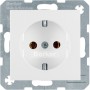 Berker 47431909 S1/B.x Schuko πρίζα polarweiß ματ