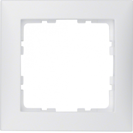 Berker 10119909 S1 cadre 1x blanc mat