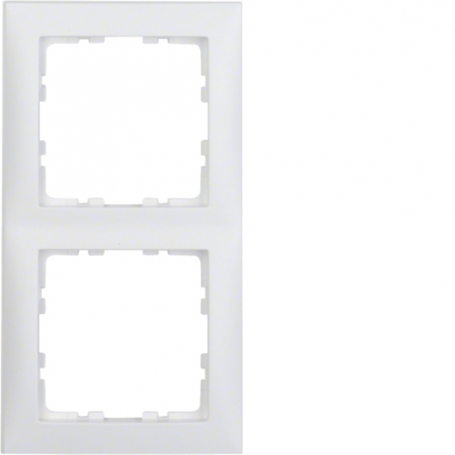 Berker 10129909 S1 frame 2x polar white matt