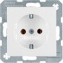 Berker 47438989 S1/B.x Schuko socket polar white glossy