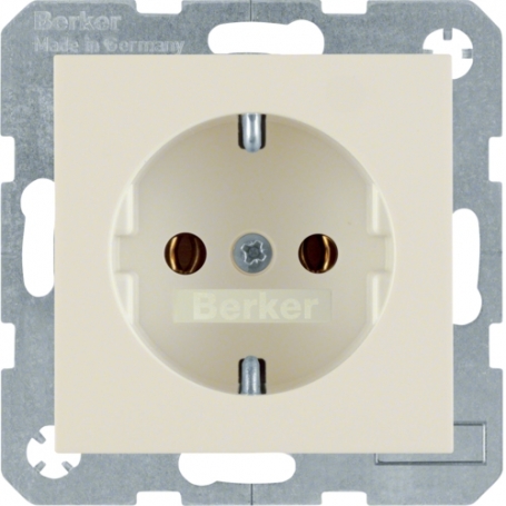 Berker 47438982 S1 Schuko outlet krém fehér fényes