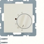 Berker 20268982 Regulador de temperatura ambiente S1 con pieza central, 230V, crema blanca brillante