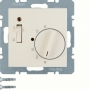 Berker 20318982 régulateur de température ambiante S1 avec pièce centrale, 24V, blanc crème brillant