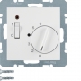 Berker 20311909 S1/B.x regulátor teploty miestnosti s centrálnym kusom, 24V, polárny biely matt