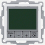 Berker 20441909 S1/B.x Controlador de temperatura con pieza central, 230V, mate blanco polar