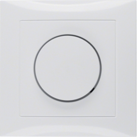 Berker 11308989 S1 Cubierta rotativa con marco polar brillo blanco