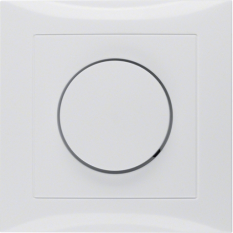 Berker 11308989 S1 okrogla soba pokritost s okvirom polarno bela sijoča