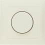 Berker 11308982 S1 Cubierta rotativa con marco, crema blanca brillante