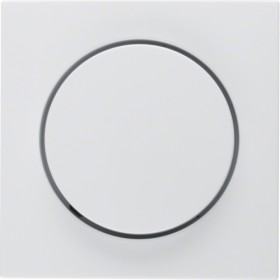 Berker 11378989 S1/B.x Central piece for rotating dimmer polar white gloss