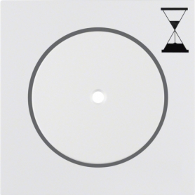 Berker 16748989 S1/B.x Zentralstück für Zeit- Relais-Schalteinsatz, polarweiß glänzend