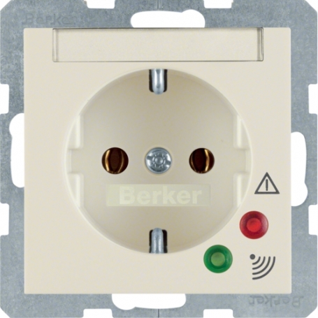 Berker 41088982 S1 vtičnica  z zaščito pred pretiranjem kreme