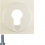 Berker 15078982 S1 pieza central para perfil DIN semi-cilíndrico, crema blanca brillante