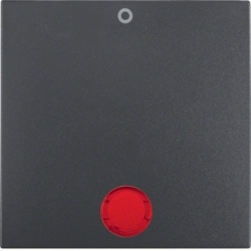 Berker 16241606 S1/B.x rocker con lente roja, antracita matt