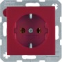 Berker 47431912 S1/B.x Schuko socket red matt