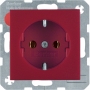 Berker 41431912 S1/B.x Schuko socket avec des terminaux de vis rouge mat