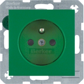 Berker 6765760063 S1/B.1 kimenet zöld tűvel, zöld
