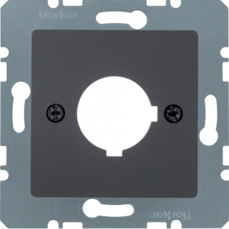 Berker 14321606 S1/B.x placa central para alarma & dispositivo de comando 22.5 mm, antracita matt