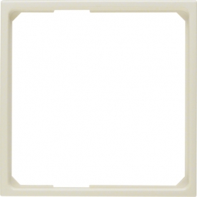 Berker 11099082 anillo intermedio S1 para pieza central 50 x 50 mm, crema blanca brillante