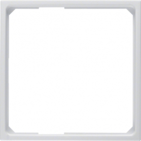 Berker 11099089 S1/B.3/B.7 Bague intermédiaire pour pièce centrale 50x50mm blanc brillant