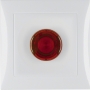 Berker 51018989 S1 ključavnica z rdečim gumbom (npr. svetilka) polarno bela