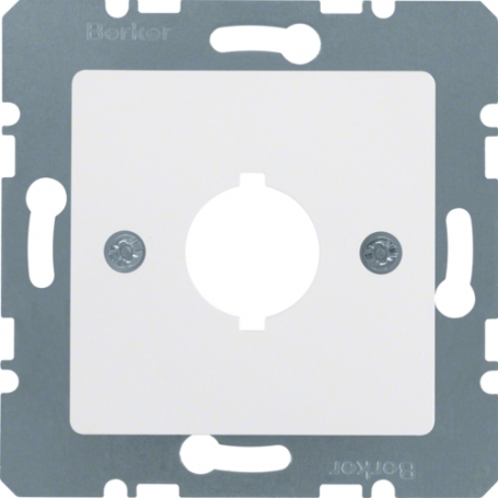 Berker 14311909 S1/B.x Central plate for detector and command device 18.8mm, polar white with /s.