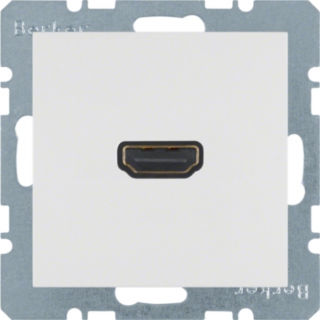 Berker 33154389 S1/B.x HDMI SD 90 ° connector polar fehér glossy