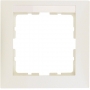 Berker 10118912 S1 marco 1x con etiquetado campo crema brillante