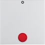 Berker 16248989 S1/B.x  pokrov stikalo z rdečo lečo, polarno belo sijoče