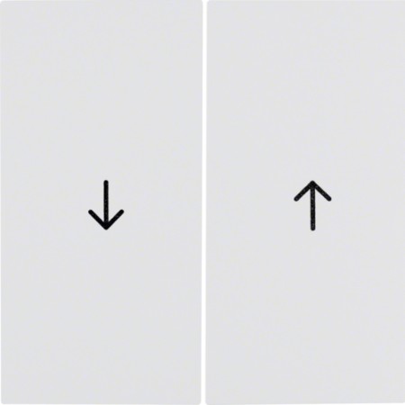 Berker 16258989 S1/B.x series rocker with arrow symbols, polar white glossy