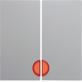 Berker 16271909 S1/B.x Serijska šipka s crvenim lećima, polarno bijela