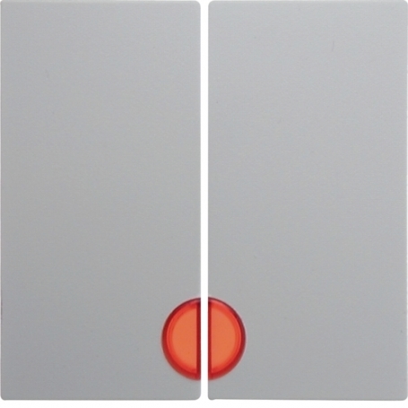 Berker 16271909 S1/B.x serijska žepa z rdečimi lečami, polarno bela mat