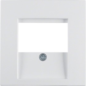 Berker 6810331909 S1/B.x Central piece for TDO-AnschluSchuko sockets, polar white matt