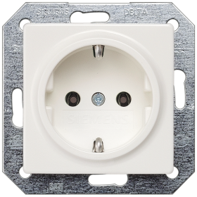 Siemens 5UB1511 Πρίζα Delta Line I-System Schuko, λευκό τιτανίου
