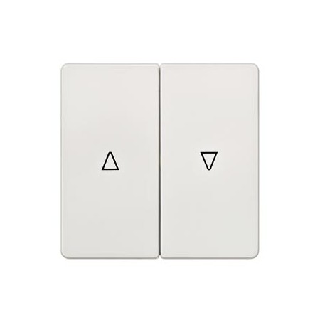 Siemens 5TG6214 DELTA i-system rocker, 2x, with symbols on/off, titanium white, blind rocker