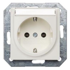 Siemens 5UB1515 I-System Schuko with shield titanweß