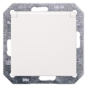 Siemens 5UB1915 outlet with child protection, hinged cover titanium white - i-system