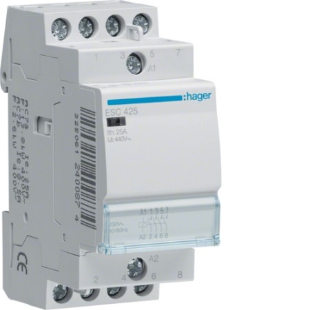 Hager ESC425 Installation Protector 25A 4 Locker 230V