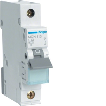 Hager MCN113 Διακόπτης LS 13A/1pol/C 6kA