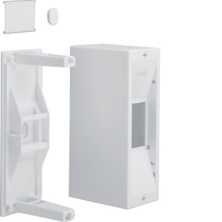 Hager GD102N Mini distributor AP,Gamma,1x2TE,o.door,B55xH160xT82mm