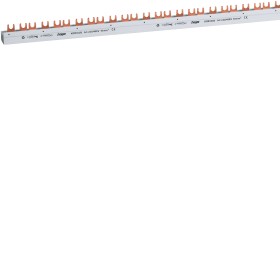 Hager KDR363B phase rail, 3pol, 10mm2, 57mod, fork,abbr.