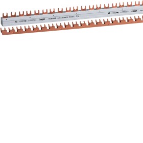 Hager KDR463B Phasenschiene 1m, 4pol,10mm², 56mod, Gabel,abbr.